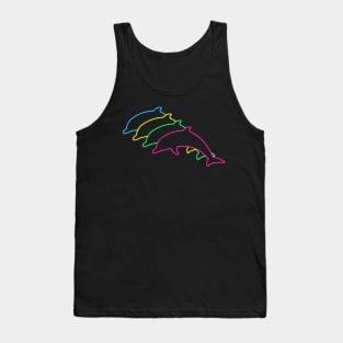 Dolphin 80s Neon Tank Top